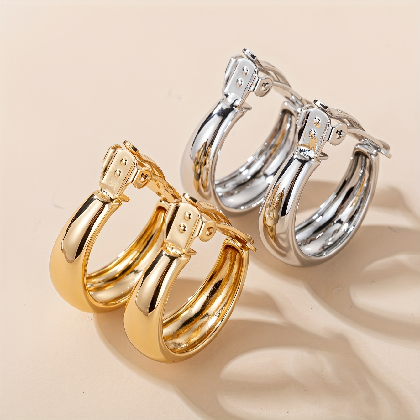 Unisex Magnetic Hoop Earrings - No Piercing Required